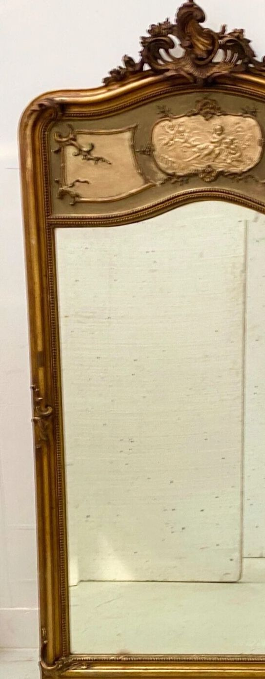 Louis XV Style Mirror In Wood And Gilded Stucco 20th Century photo buy