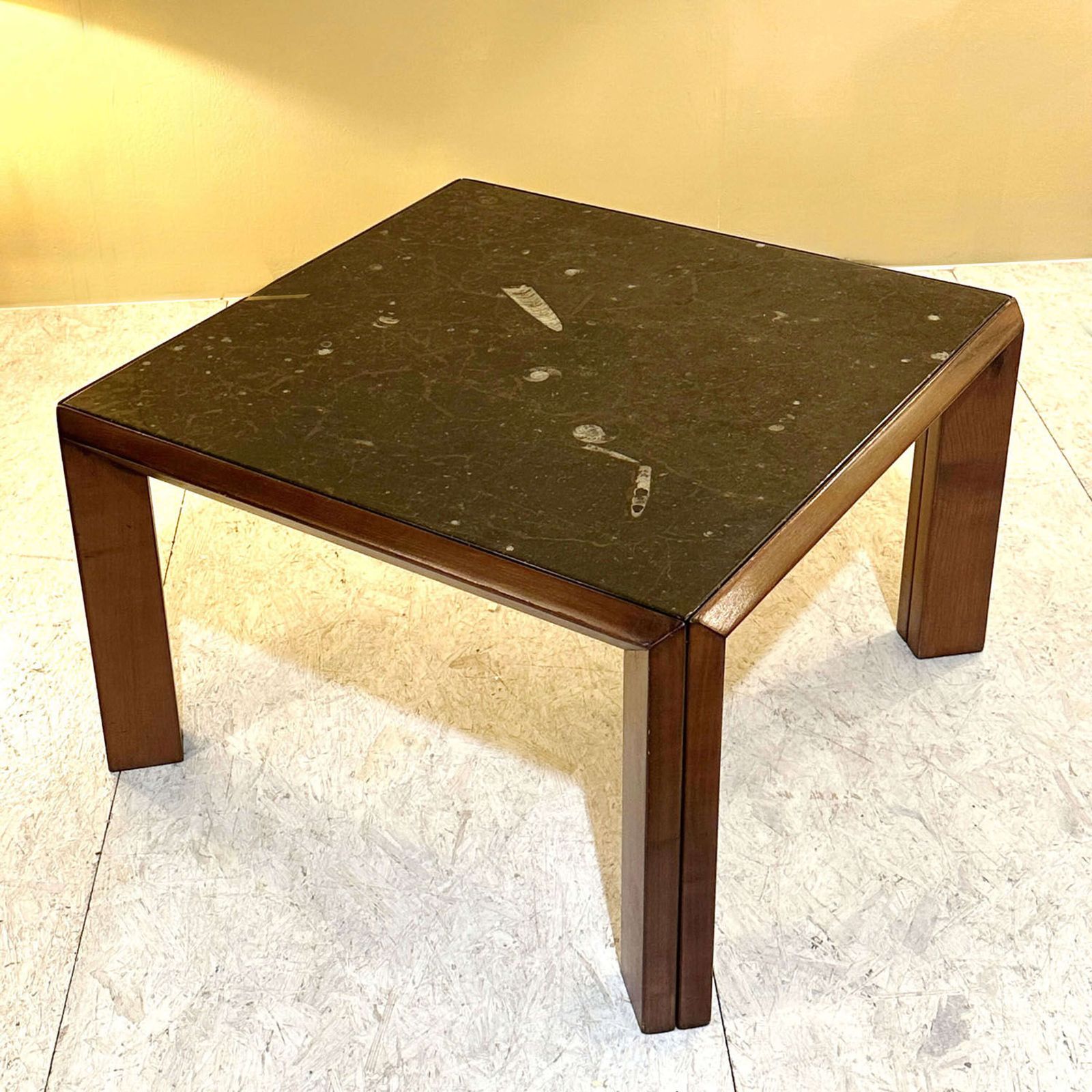 Pair Of Fossil Stone Coffee Tables By Ronald Schmitt photo 2800.0