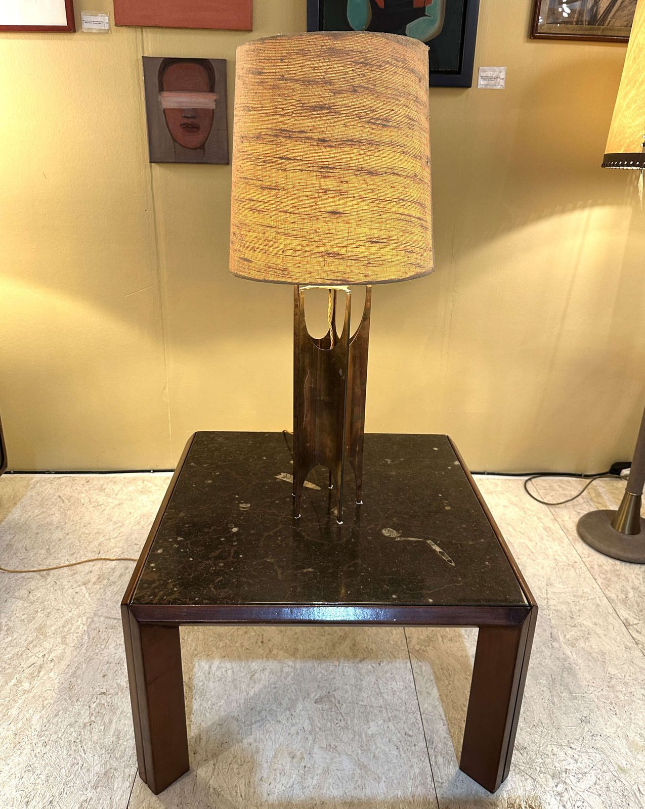 photo buy Pair Of Fossil Stone Coffee Tables By Ronald Schmitt