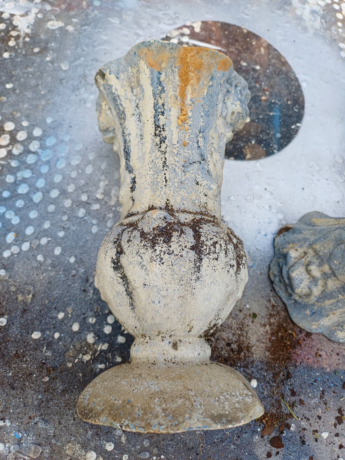 Pair Of Cast Iron Vases 1900 From Charleville Mézières photo vinterior