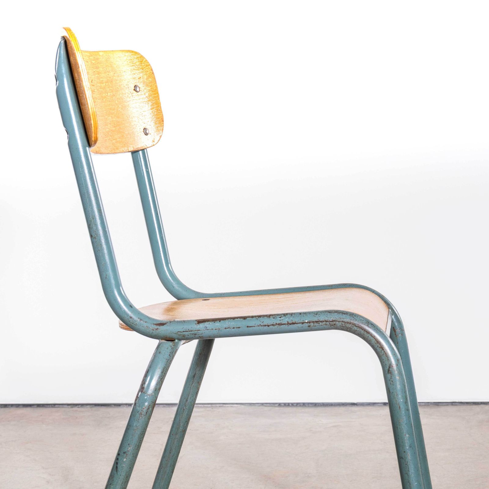 1950's Mullca Stacking Dining Chair   Wide Back Rest    Set Of Four photo furniture