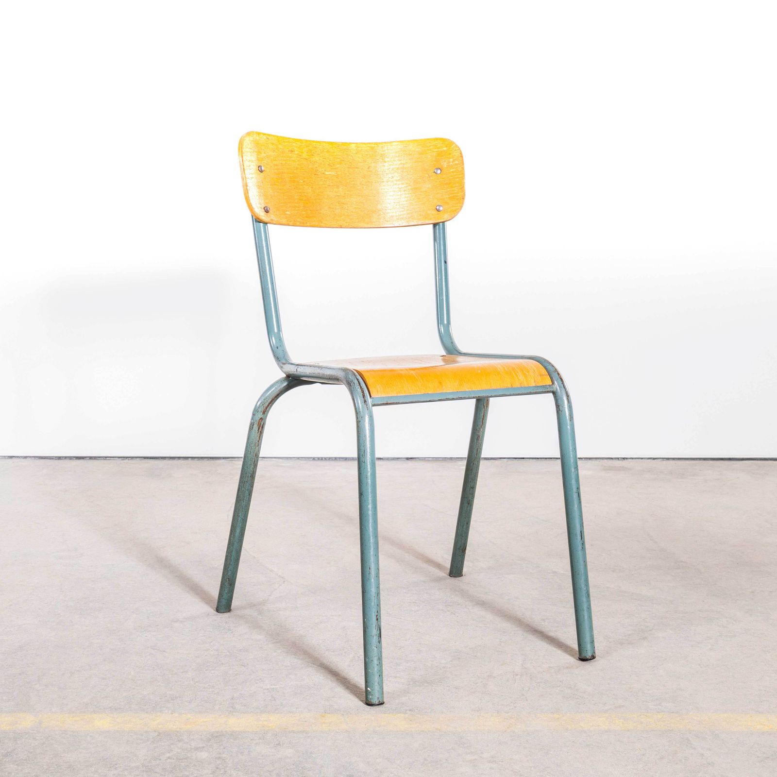 1950's Mullca Stacking Dining Chair   Wide Back Rest    Set Of Four photo 280.0