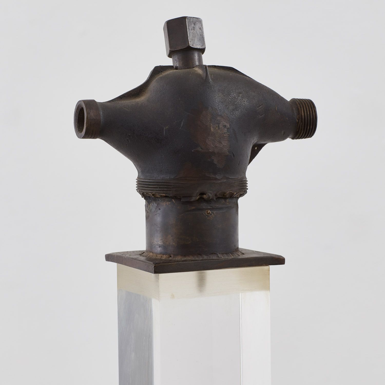 Liana Vassalou Untitled Bronze Sculpture On An Acrylic Pedestal Greece, 1991 photo Home Decor