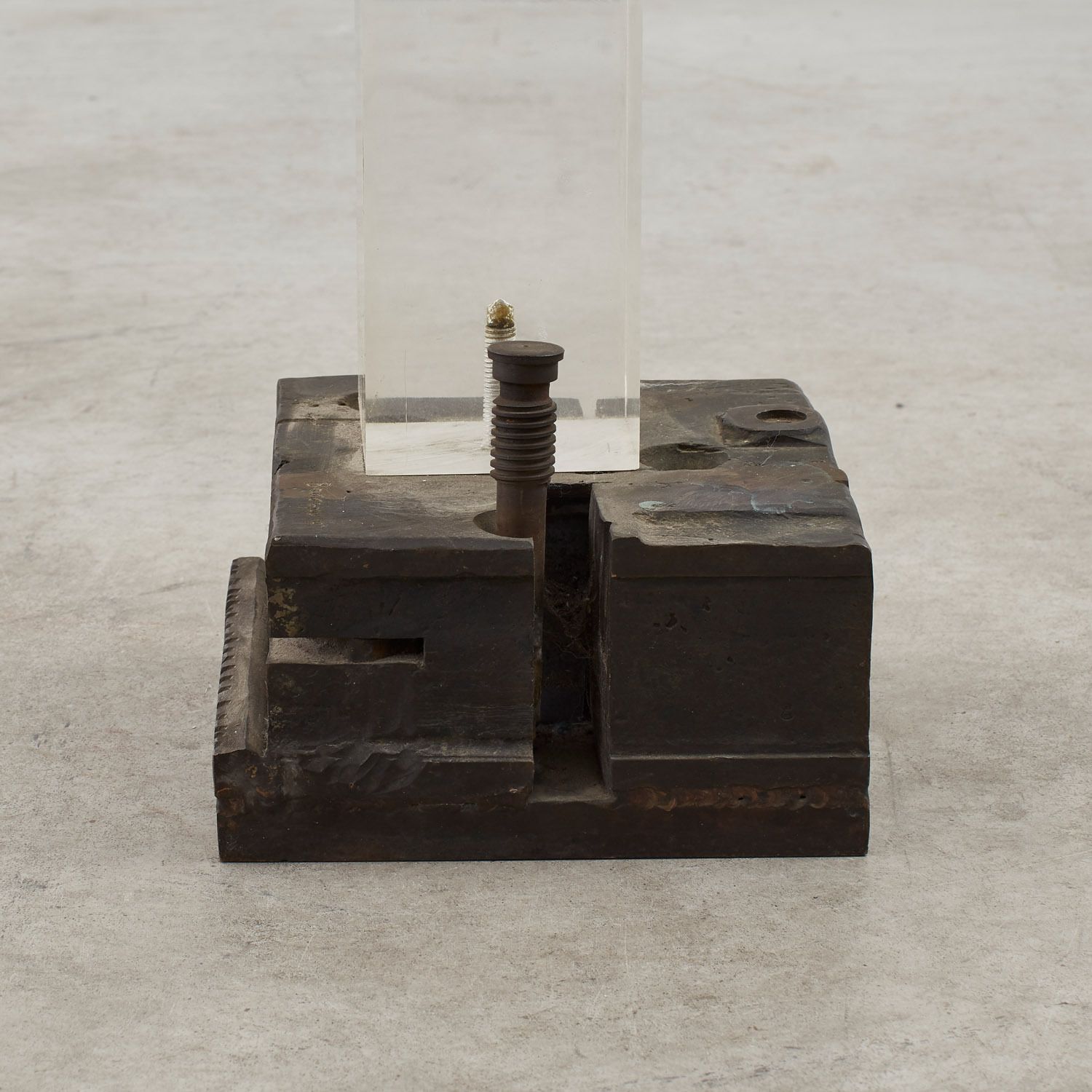 photo furniture Liana Vassalou Untitled Bronze Sculpture On An Acrylic Pedestal Greece, 1991