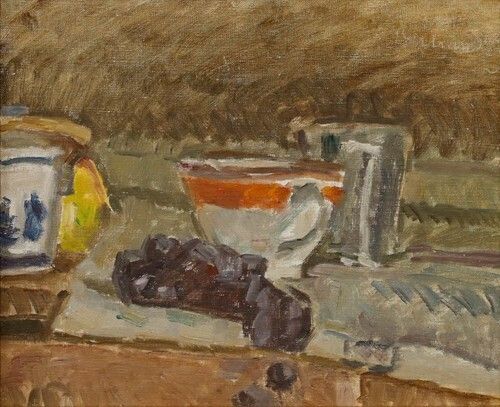 Bertrand Py (1895 1973)   20th Century Oil, The Teacup photo furniture