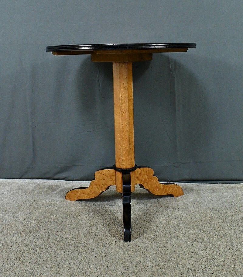 Speckled Maple Pedestal Table, Napoleon III Period – Part 2 Of The 19th Century photo 1210.0