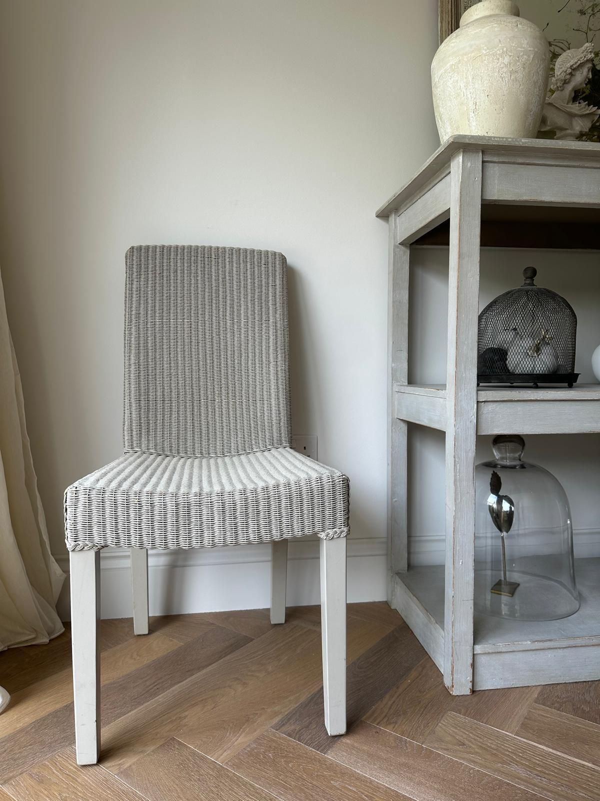 Pair Of Neptune Montague Lloyd Loom Bow Dining Chairs