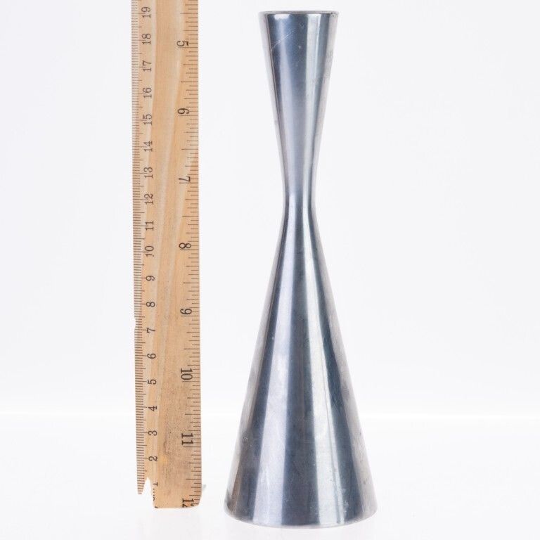 Mid Century Modernist Steel Candle Holder photo for sale