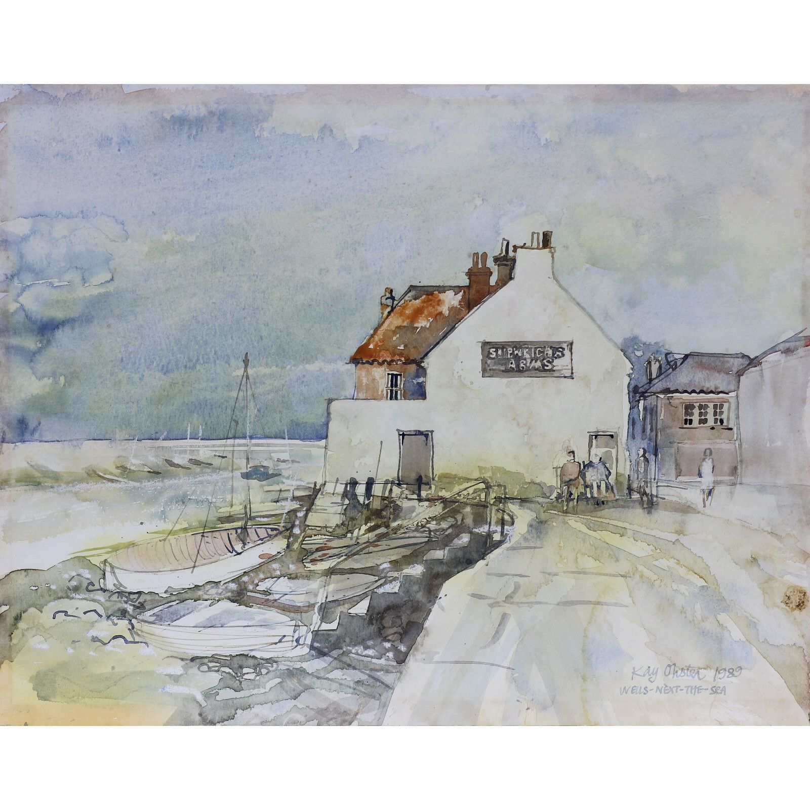 Watercolour By Kay Ohsten. Wells Next The Sea
