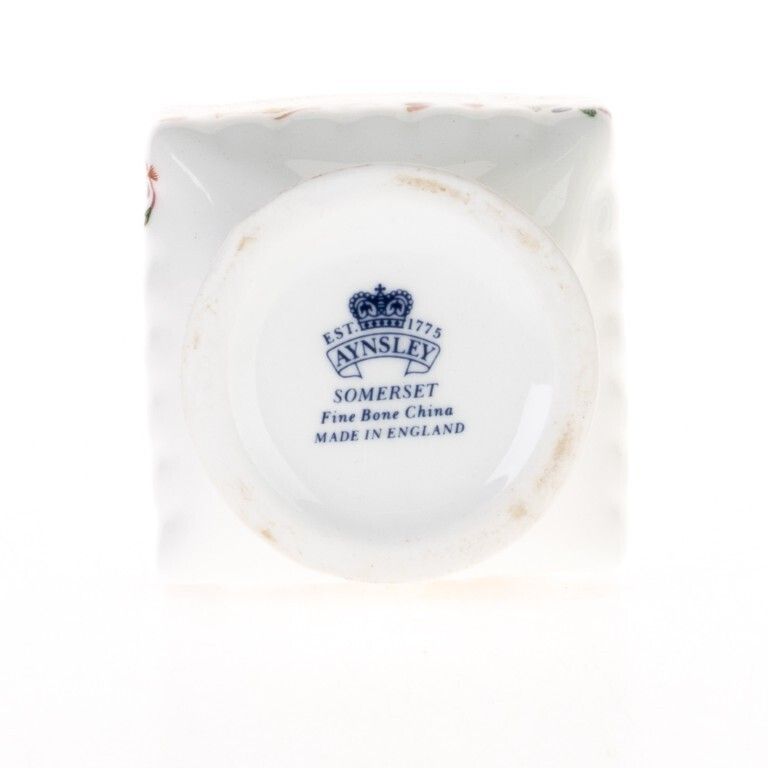 Aynsley Porcelain Ceramic Butterflies Vase photo for sale