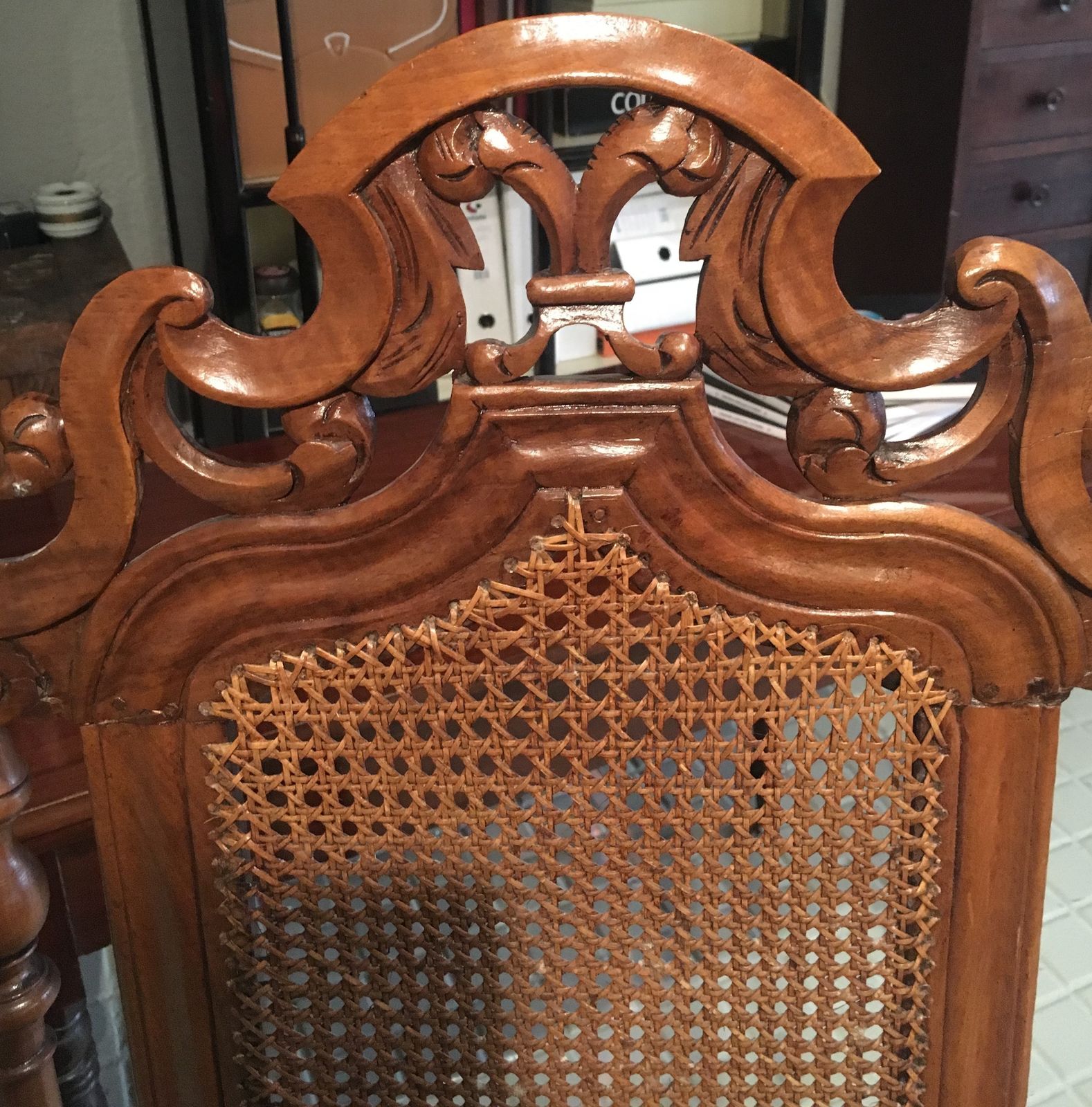 Spanish Carved Walnut Armchair. Late Seventeenth Century Carlos II Period. photo Furniture