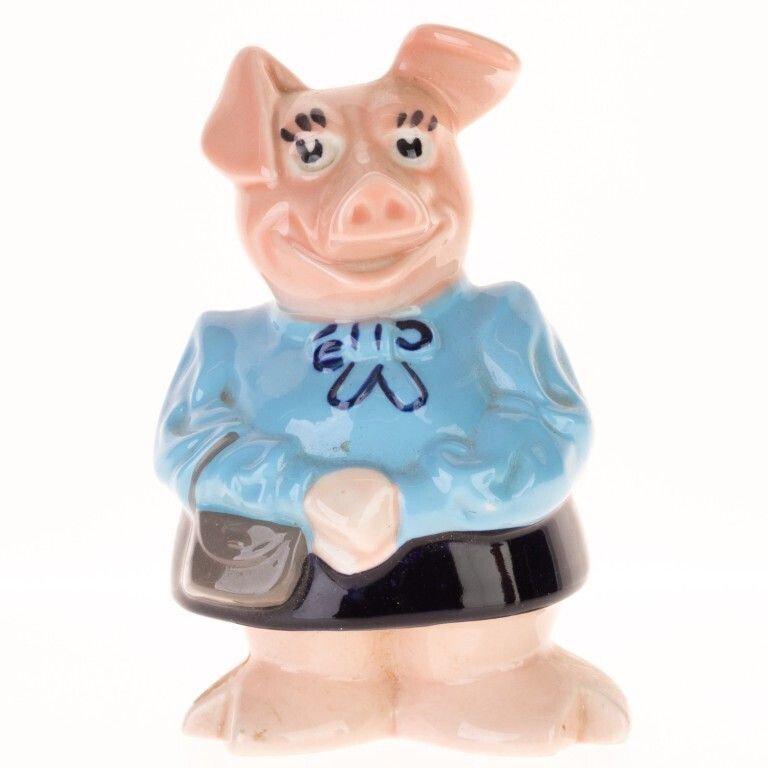 Wade’s English Ceramic Pottery Figural Piggy Coin Bank