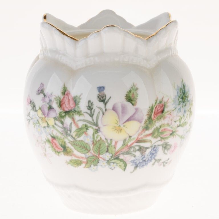 Aynsley Porcelainc Ceramic Floral Vase