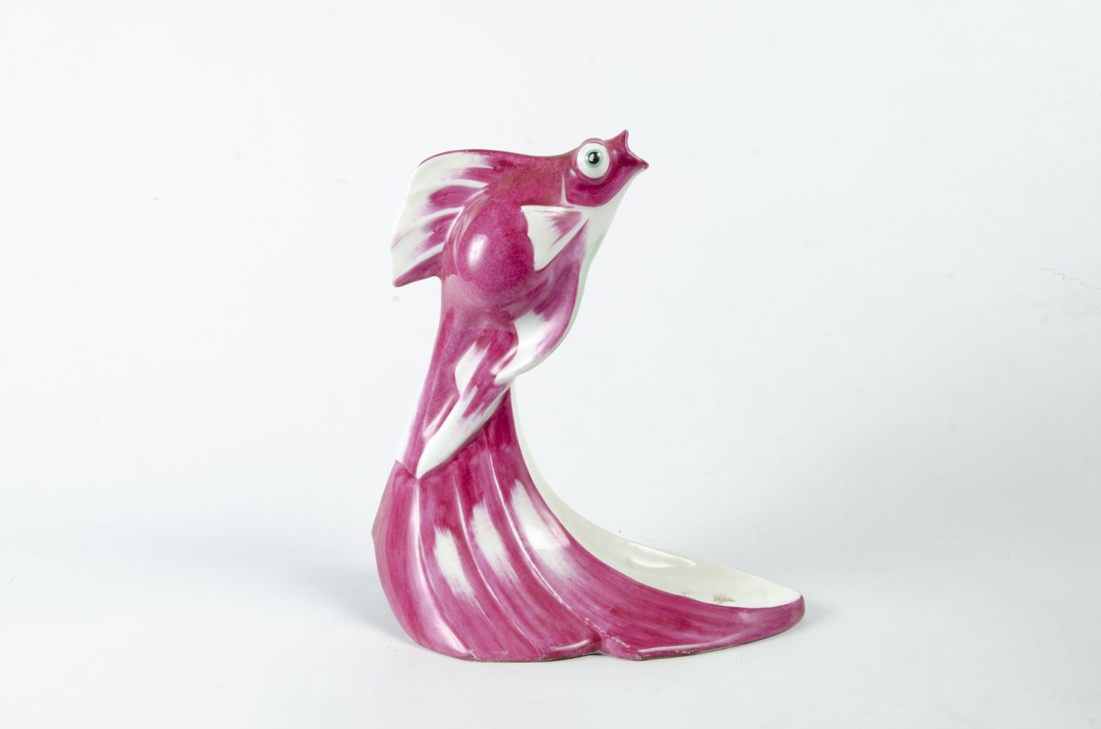 1910s Art Déco Glazed Porcelain Fish Sculpture 'Poisson De Chine' By édouard Marcel Sandoz For Theodore Haviland photo buy