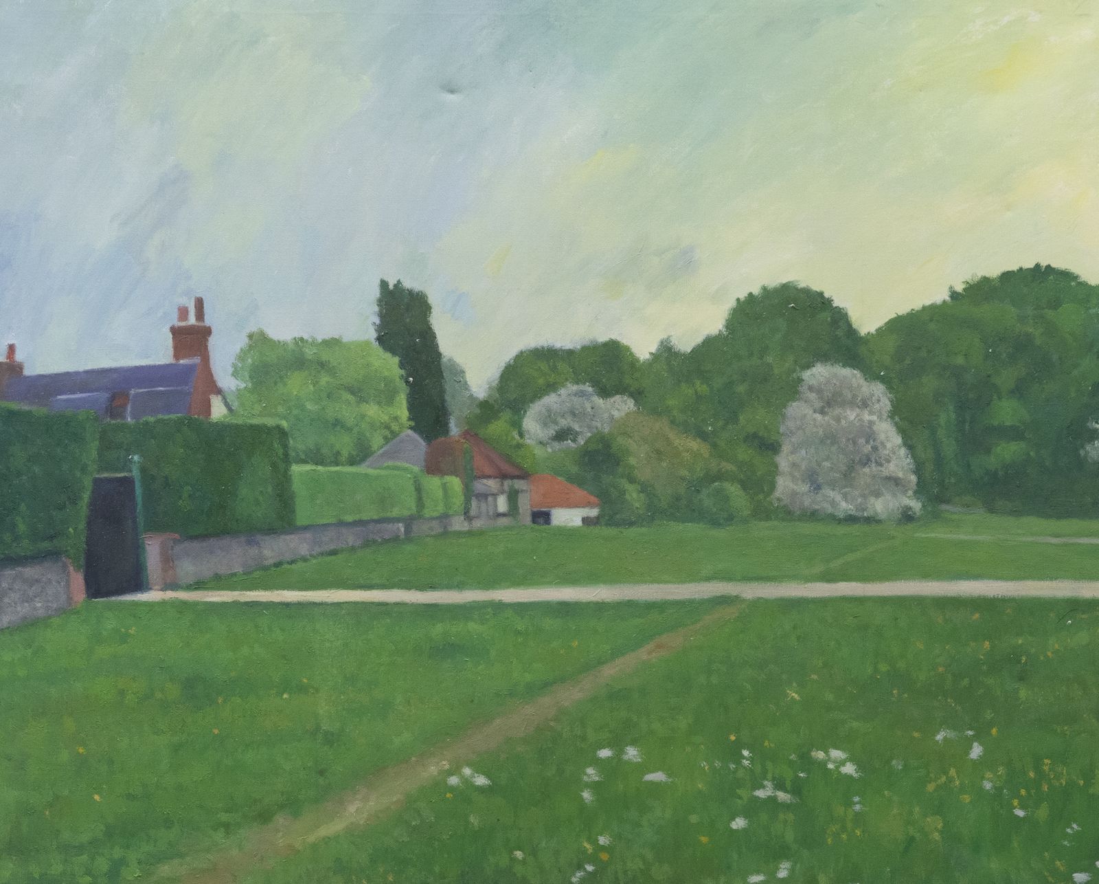 J. Simpson   20th Century Oil, View Of The Farm
