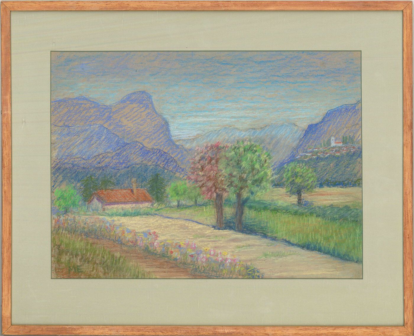 Marika Eversfield (1914 2014)   20th Century Pastel, Apuan Alps