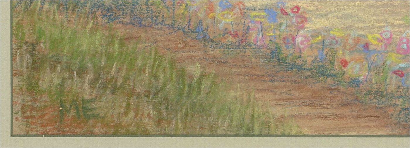 Marika Eversfield (1914 2014)   20th Century Pastel, Apuan Alps photo Art