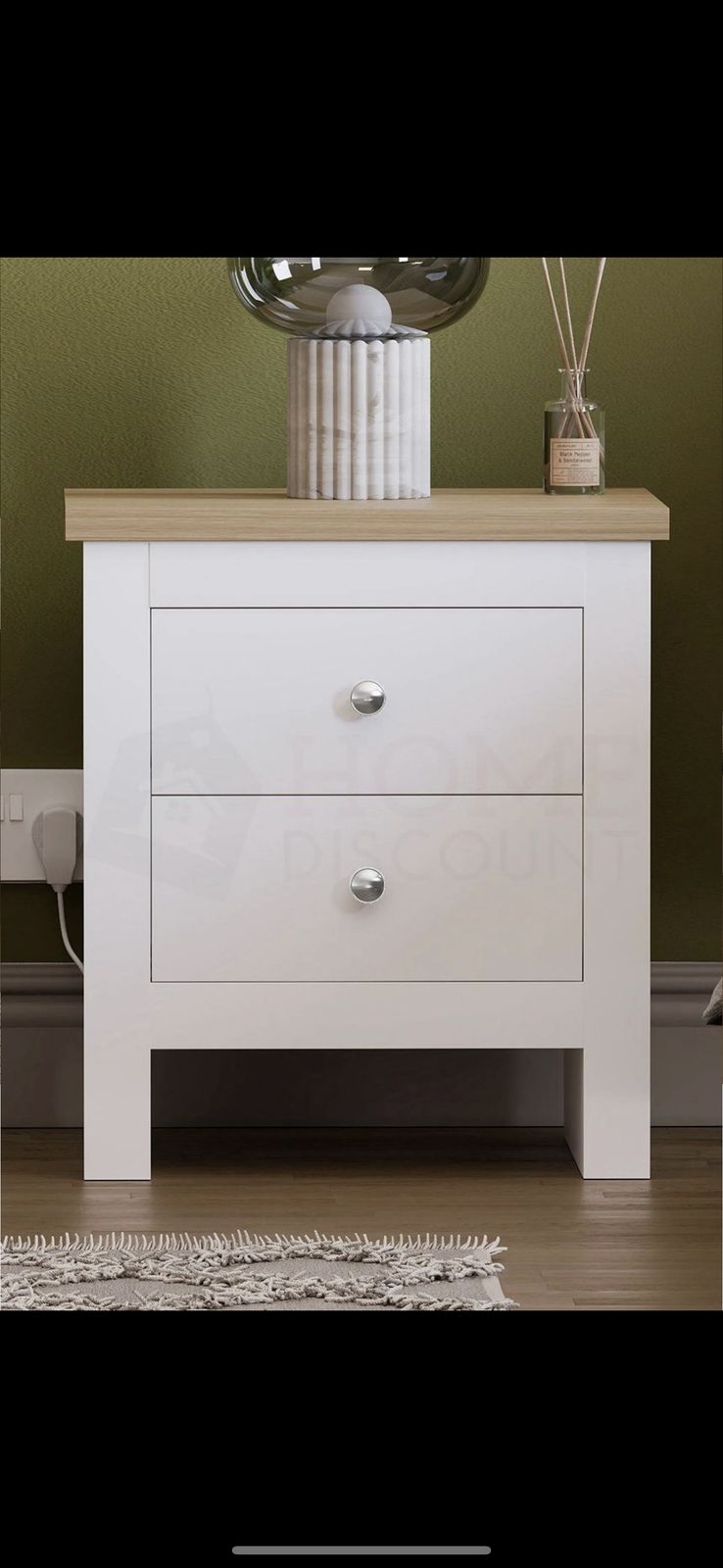 Arlington 2 Drawer Chest Of Drawers Storage Bedroom Furniture