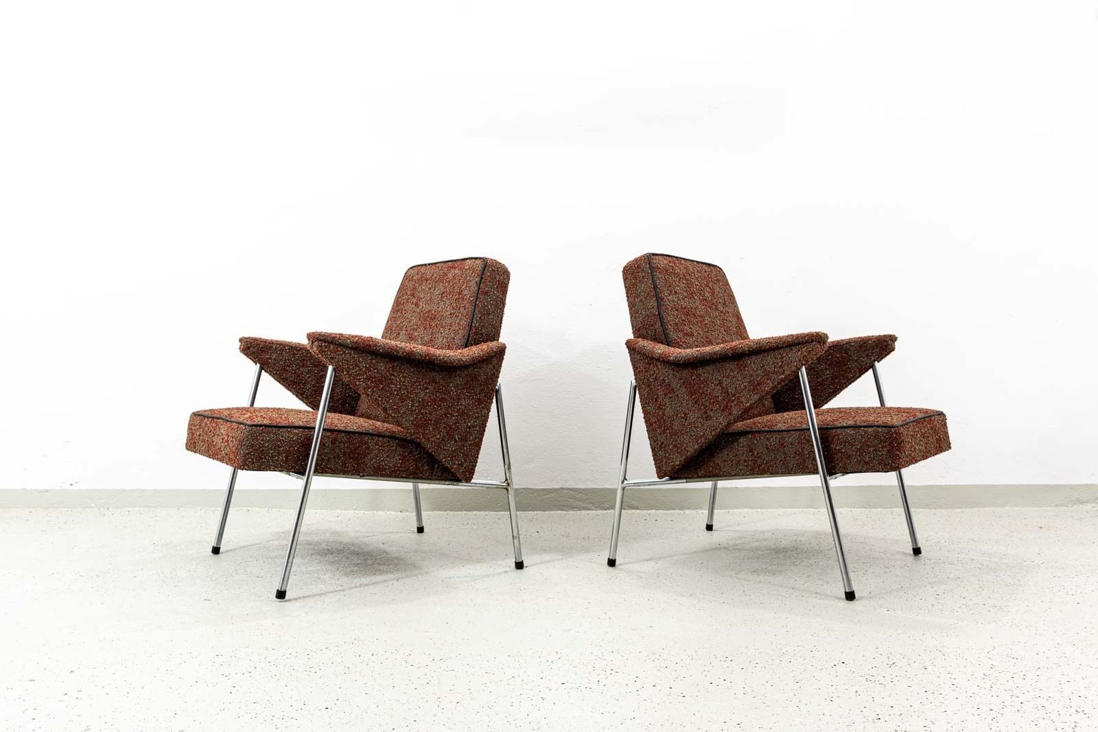 Vintage Armchairs “Bat” Poland, 1960’s, Set Of 2 photo 2000.0