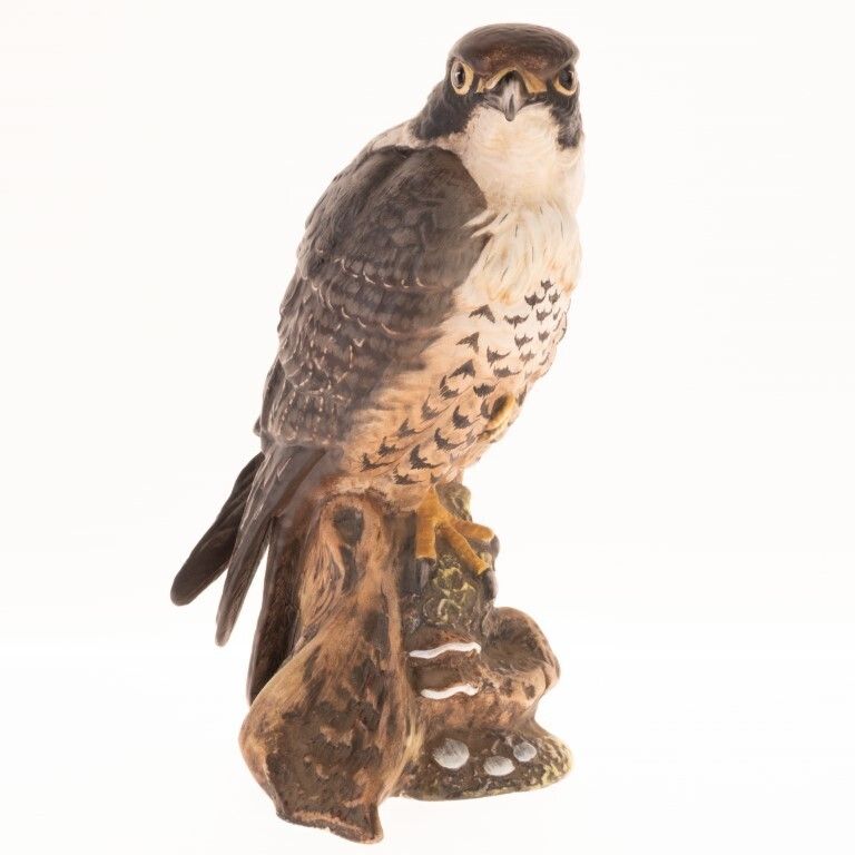 Signed Royal Doulton Porcelain Ceramic Pottery Falcon Sculpture