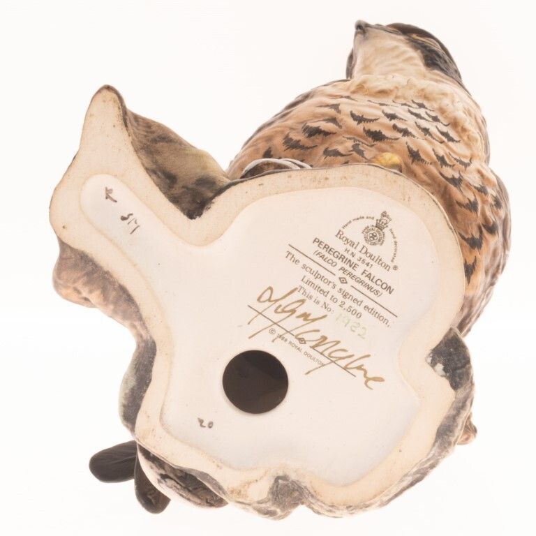 Signed Royal Doulton Porcelain Ceramic Pottery Falcon Sculpture photo for sale