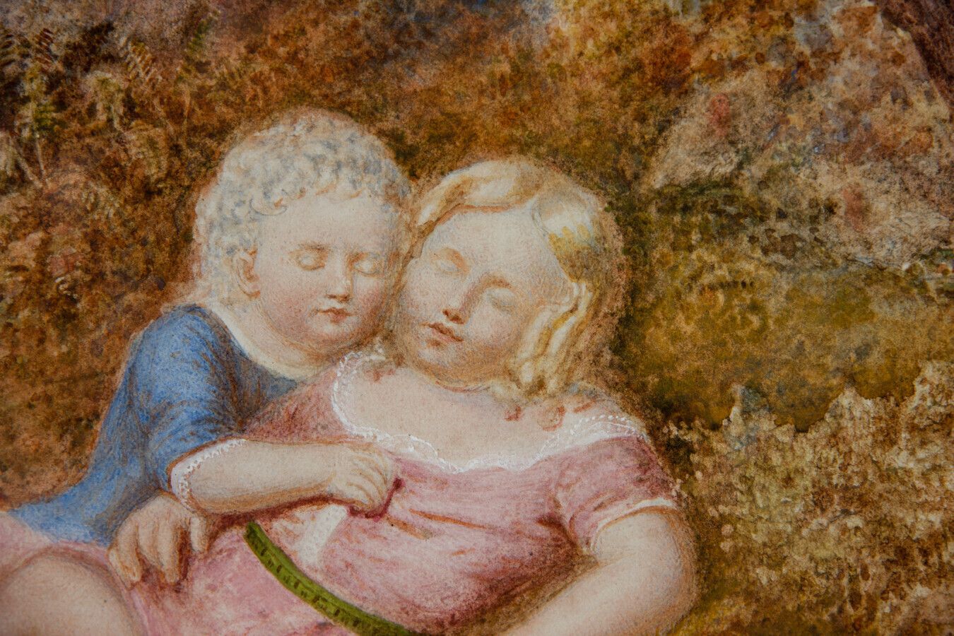 Guido Reni Bach (1826 1905)   Mid 20th Century Watercolour, Babes In The Wood photo 197.0