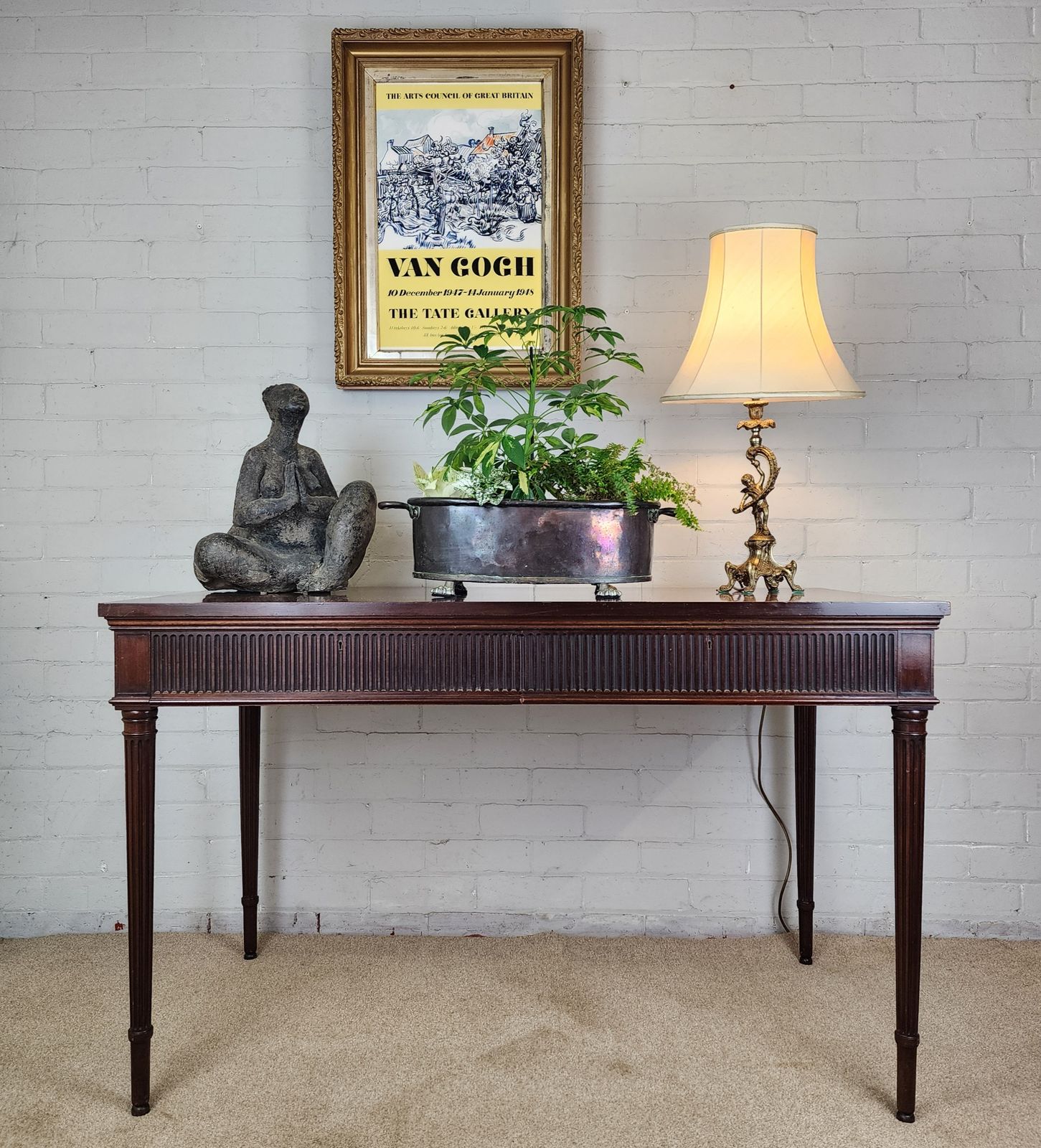 Howard & Sons Mahogany Console Table   Late 19th / Early 20th Century photo vintage