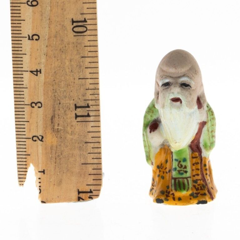 Antique Chinese Famille Rose Hand Painted Immortal Figure photo Home Decor