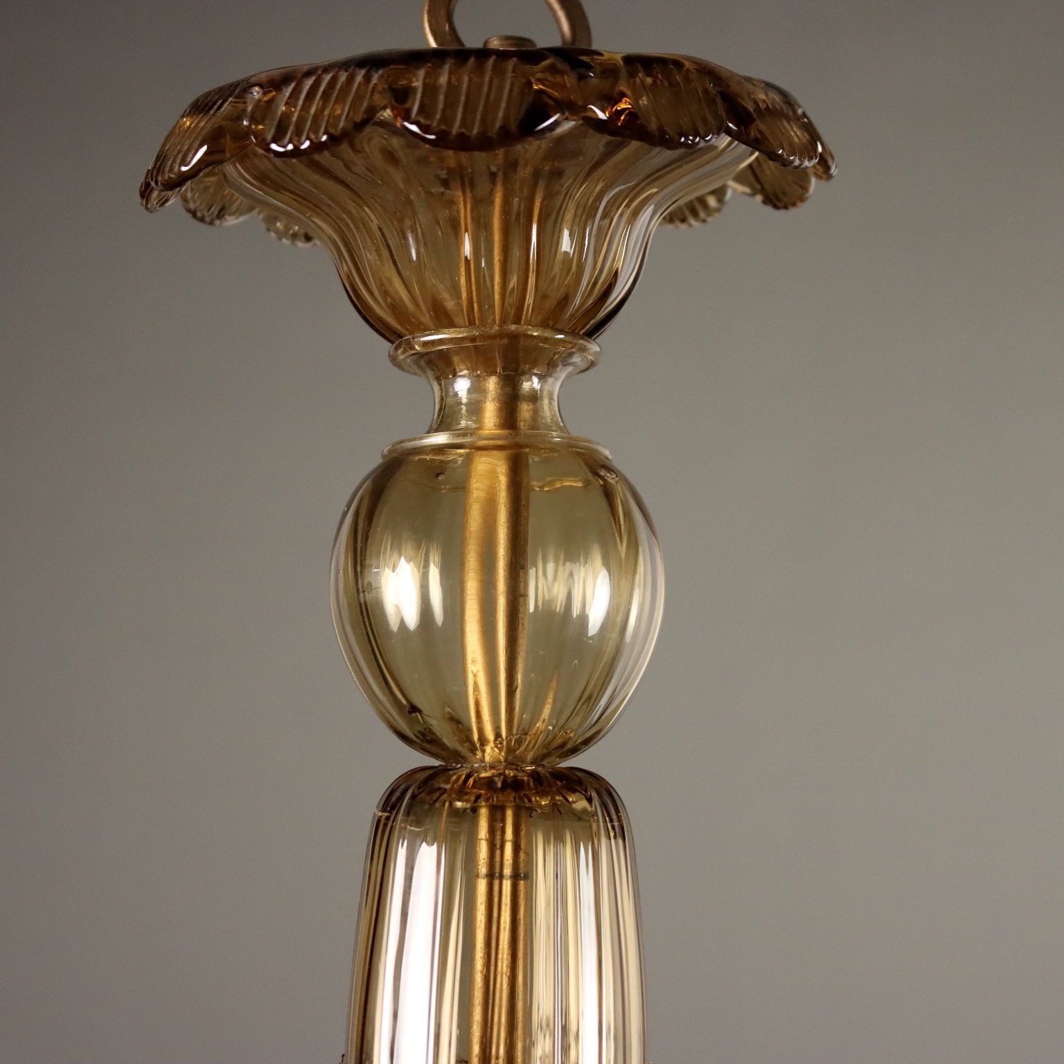 Antique Chandelier Murano Glass Venice Italy XX Century photo for sale
