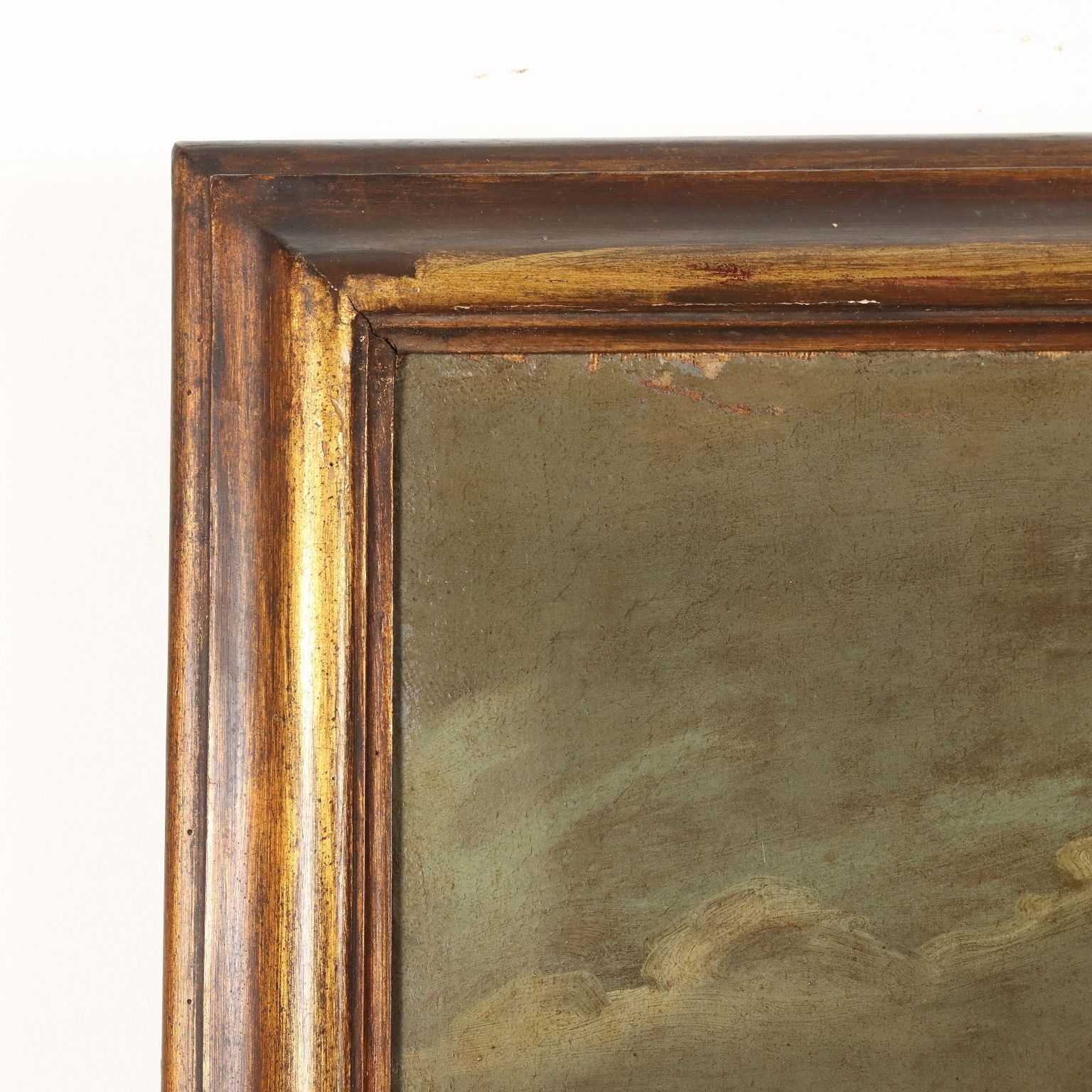photo for sale Antique Painting Influence Of Marco Ricci Winter Landscape '700