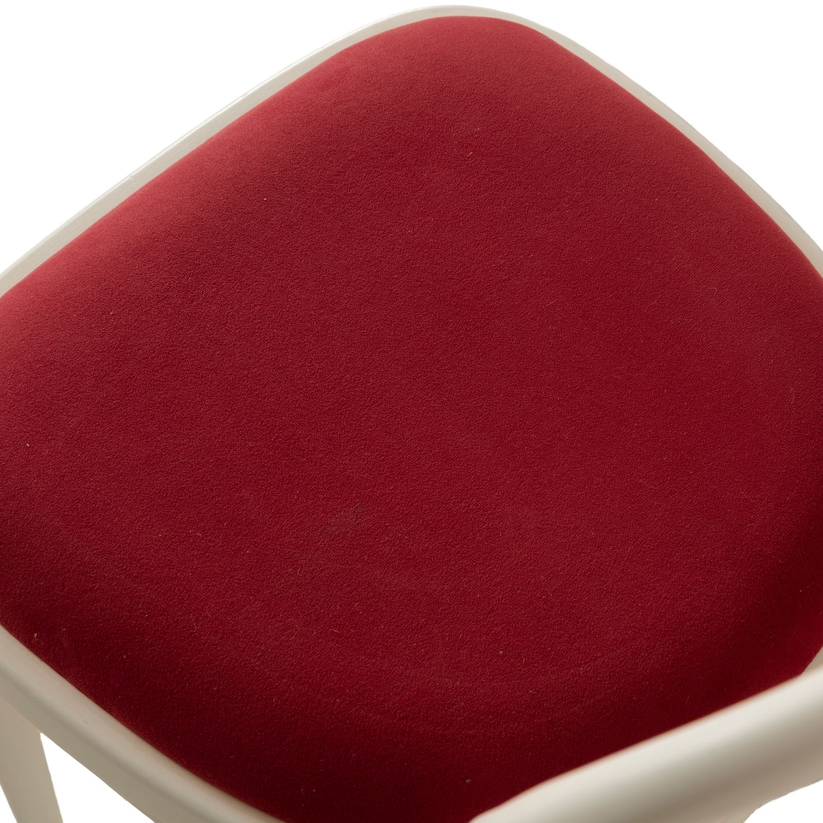 Set Of 8 Thonet 214 P Wood Red White Dining Chairs photo for sale