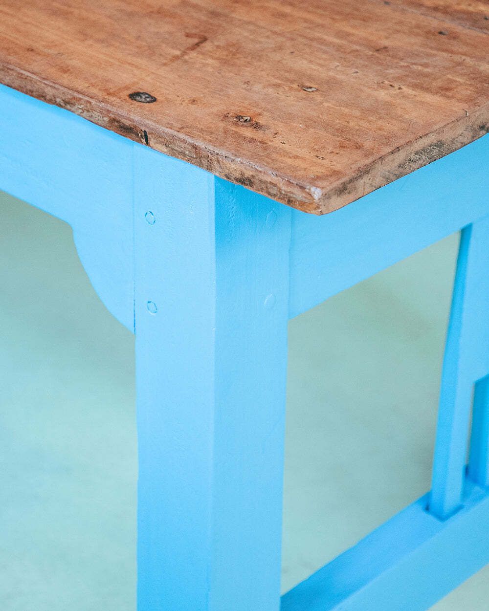 Zeer Lange Vintage Franse Houten Kloostertafel photo Meubels