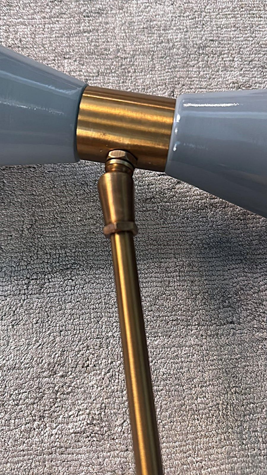 photo buy Stilnovo Style Pair Of Italian Wall Sconces In Painted Metal And Brass