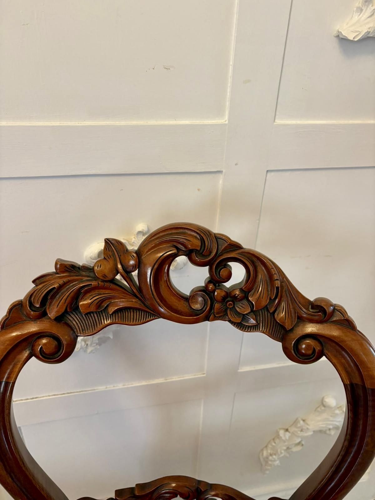 Outstanding Quality Set Of 10 Antique 19th Century Carved Mahogany Dining Chairs photo 6995.0