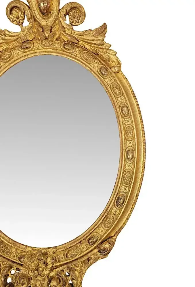 A Fabulous 19th Century Giltwood Pair Of Neat Size Pier Mirrors photo Home Decor