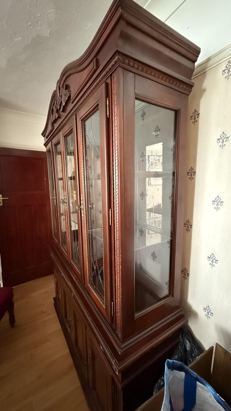 Wooden Glass Cabinet