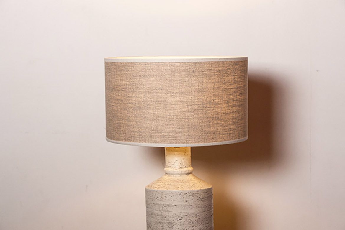 photo for sale Large Italian Ceramic Floor Lamp By Aldo Londi For Bitossi, 1960s.