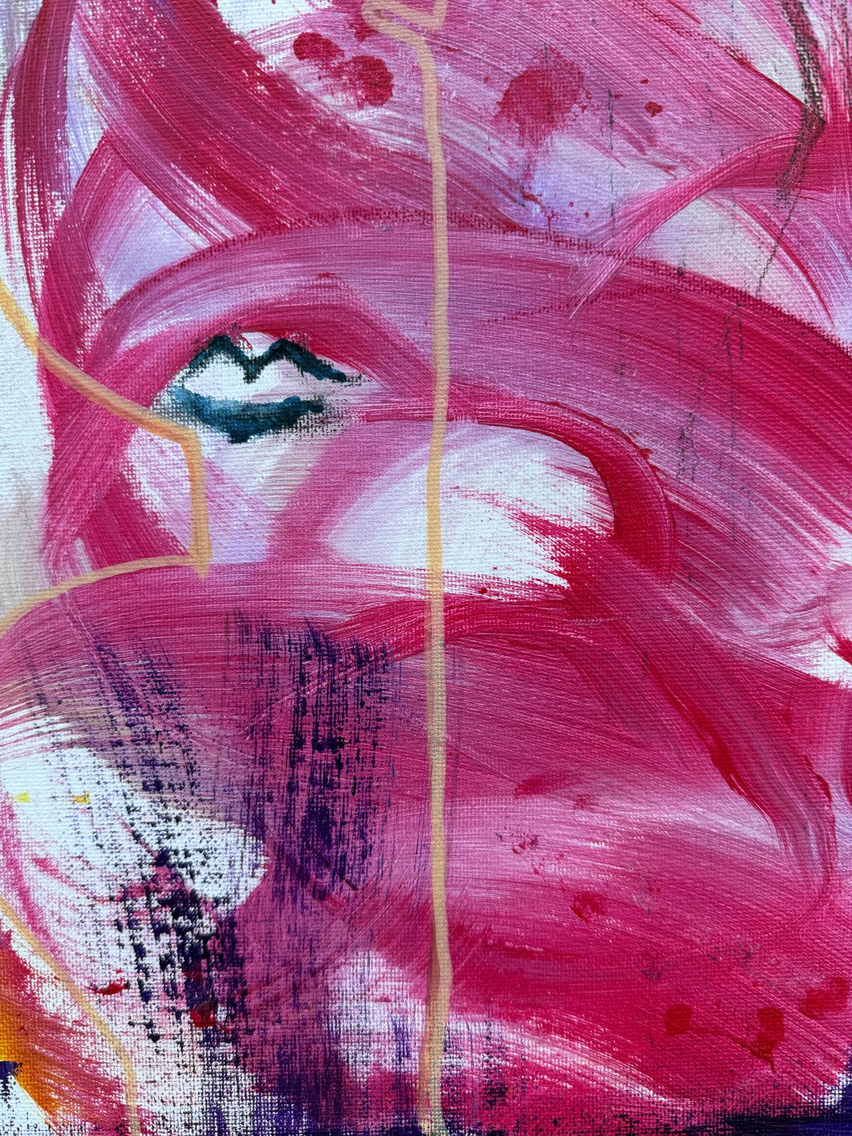 Nerea Chaos War And Peace Acrylic On Canvas Painting 2025 photo for sale