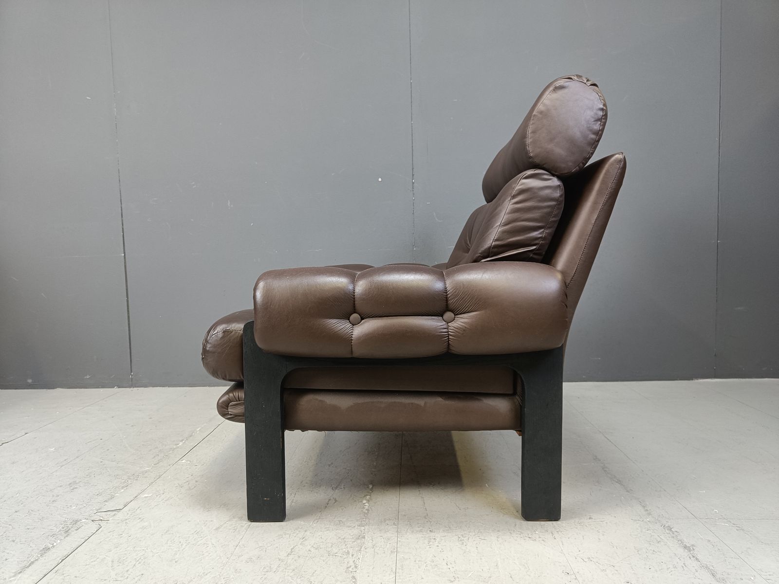 photo furniture Pair Of Leather Armchairs Made In Denmark, 1960s