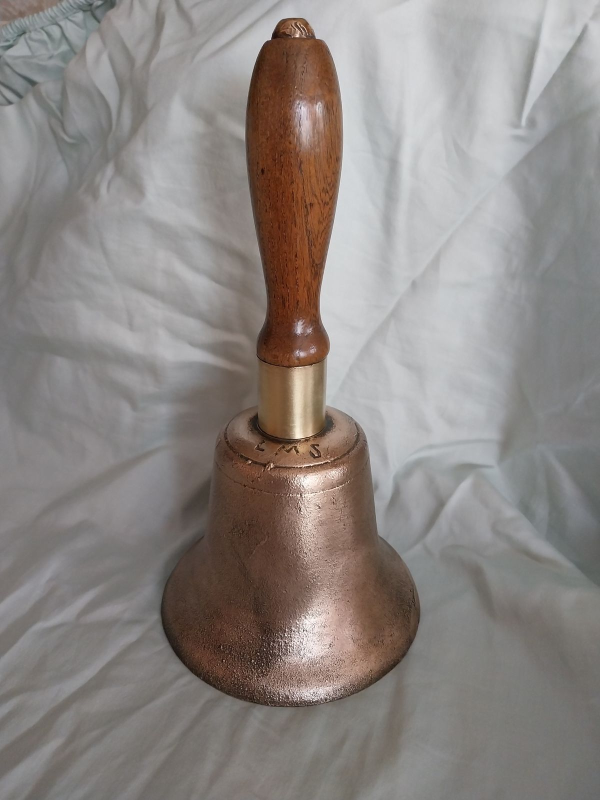 Brass Hand Bell / Bronze Railway Handbell Lms. 1930s.