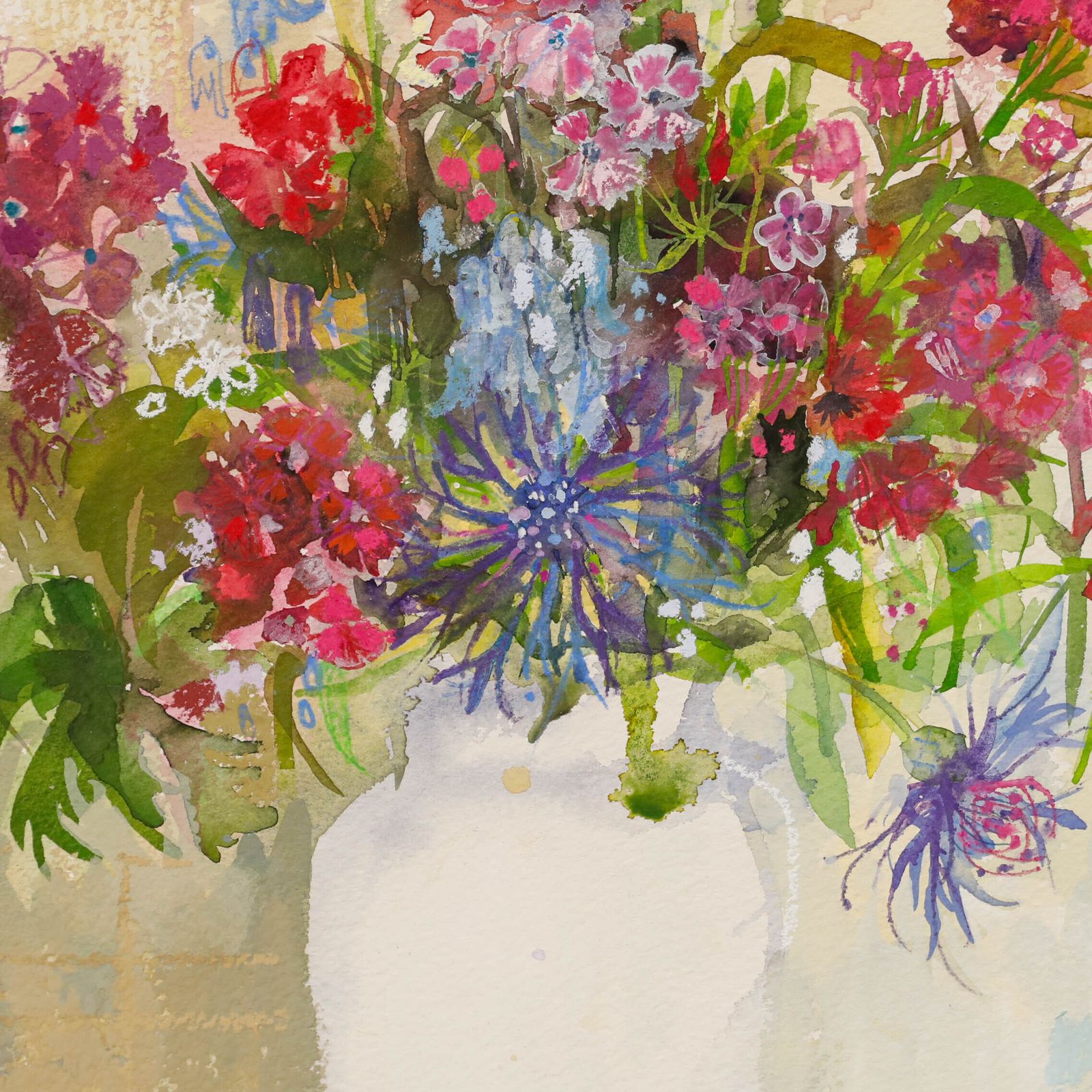 Nola Armstrong   20th Century Mixed Media, Reds And Blues photo 212.0