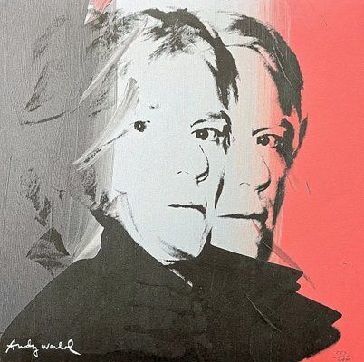 Andy Warhol, Self Portrait Grey Red, 1980s, Print
