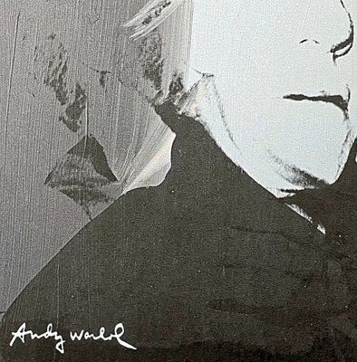 Andy Warhol, Self Portrait Grey Red, 1980s, Print photo for sale