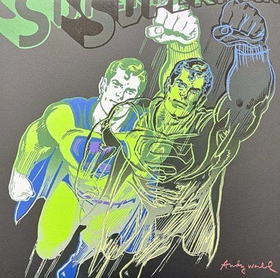 After Andy Warhol, Superman Light Green, 1980s, Print