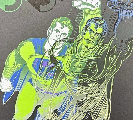 After Andy Warhol, Superman Light Green, 1980s, Print photo furniture
