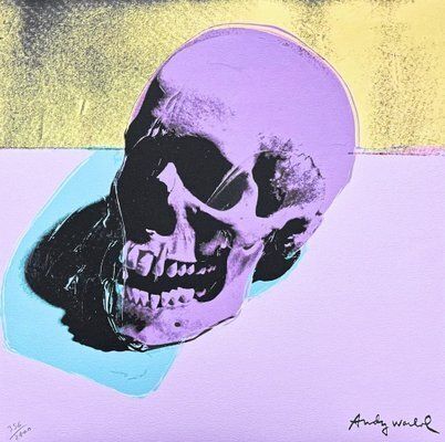 Andy Warhol, Skull Purple, 1980s, Print photo Art