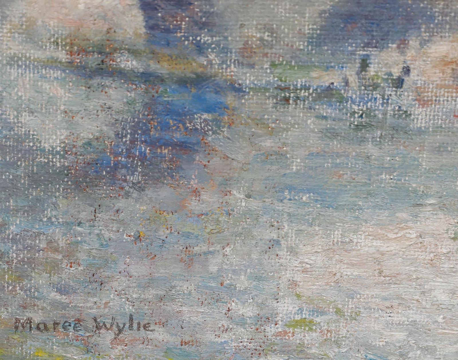 Maree Wylie After Phelan Gibb   Framed 20th Century Oil, Morning On The Seine photo vinterior