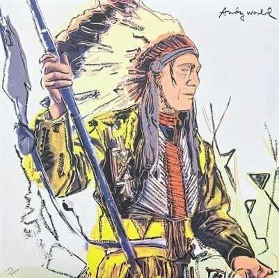 After Andy Warhol, War Bonnet Indian, 1980s, Print