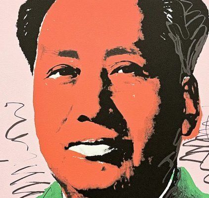 Andy Warhol, Mao Zedong Red, 1980s, Print photo furniture