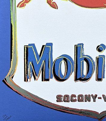 Andy Warhol, Mobilgas Blue, 1980s, Print photo for sale